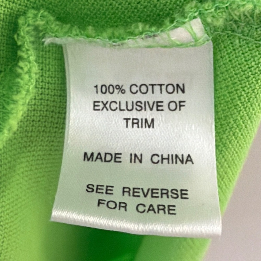 Lilly Pulitzer Atlantique Polo Men XXL Lime Green Cotton Pique Short Sleeve - Picture 6 of 9